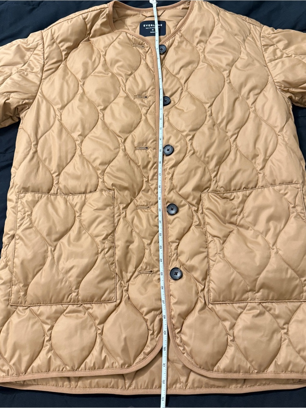 🦋 Everlane| The Quilted Liner Jacket Tawny Brown PrimaLoft Size M - Picture 11 of 12